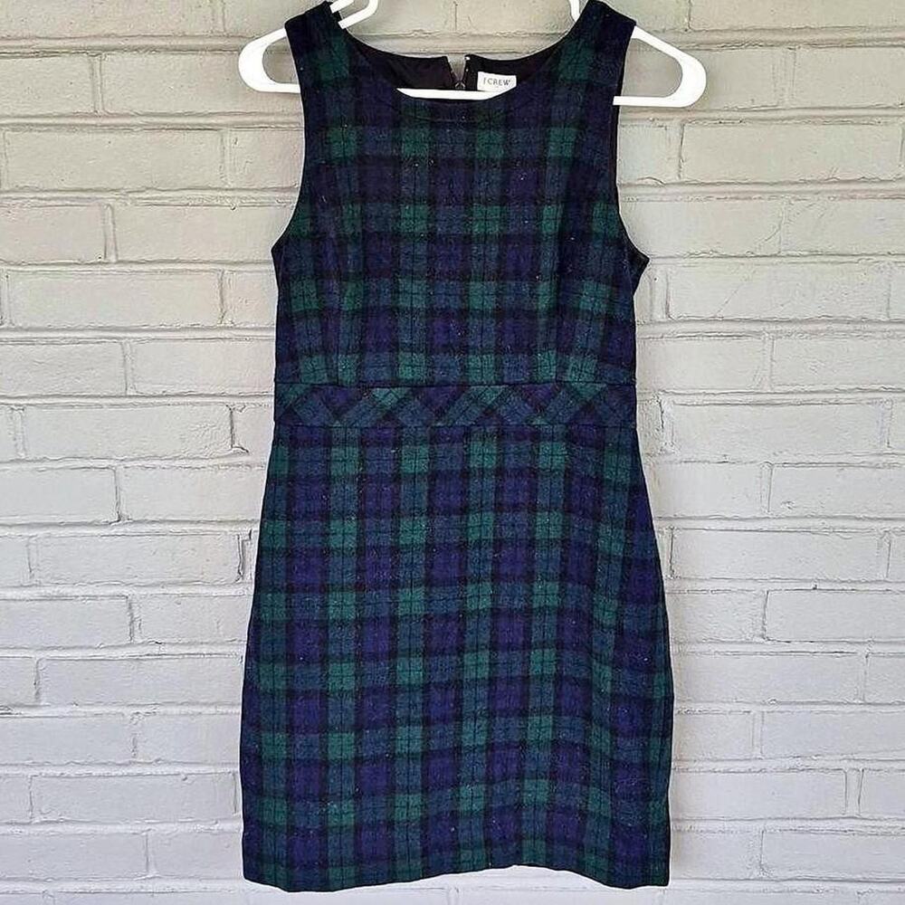 J.Crew wool plaid dress